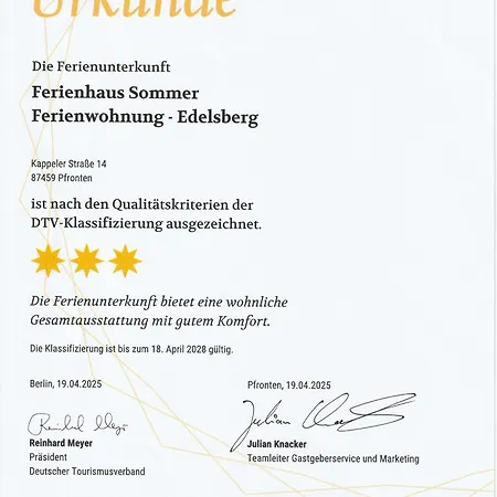 Sommer Апартаменты Пфронтен
