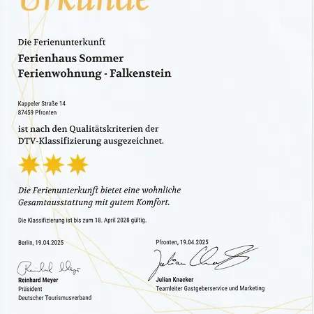 Апартаменты Sommer Пфронтен